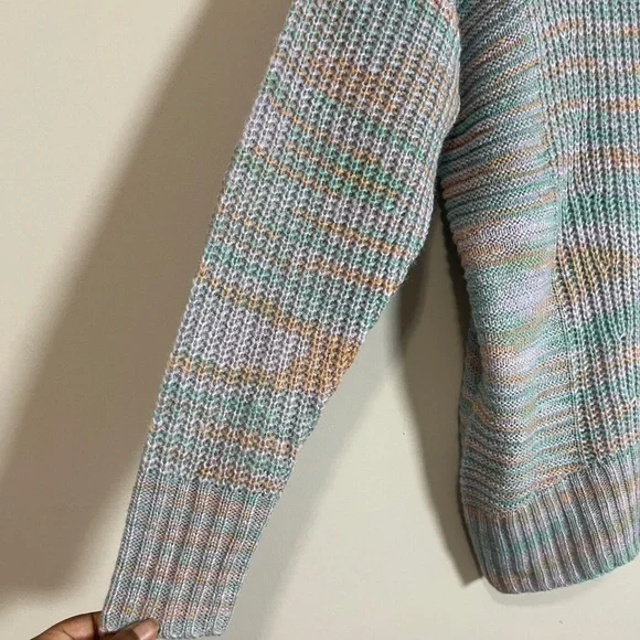 Rue 21 Womens Sweater Size Medium Multicolored Knit Turtleneck Top NWT - Picture 3 of 9